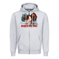 Heather Grey merry pigmas Zipper Hoodie - LillyAllenDesigns