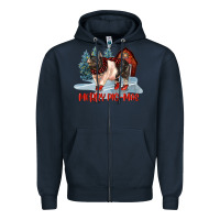 Navy merry pigmas Zipper Hoodie - LillyAllenDesigns