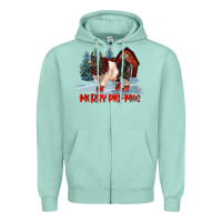 Seafoam merry pigmas Zipper Hoodie - LillyAllenDesigns