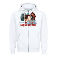 White merry pigmas Zipper Hoodie - LillyAllenDesigns