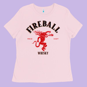 Fireball Ladies Tee Designed By Minhpixels