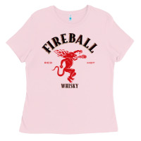 Bubblegum Pink FIREBALL Ladies Tee - minhPixels