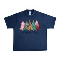 Navy christmas trees Urban Heavy Tee - CowGirlArtShop