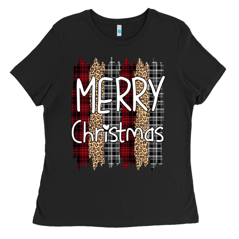 Merry Christmas Leopard Ladies Tee by Bettercallsaul | Teevron
