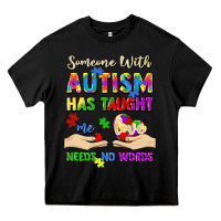 Black someone with autism has taught me love needs no wo Heavy Core Tee - Artiststas