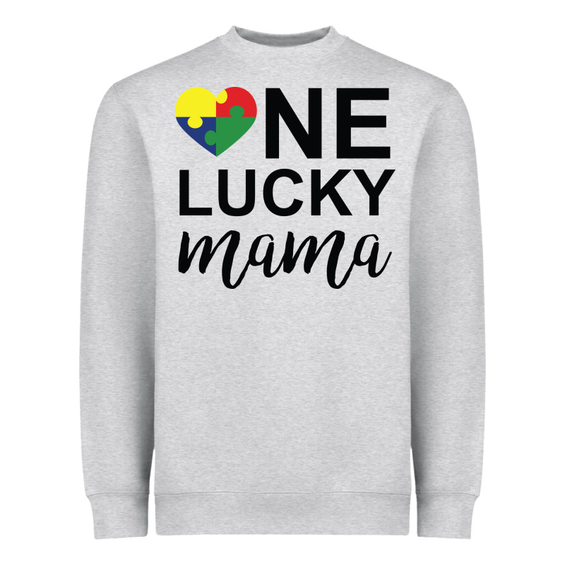 One Lucky Mama Heavyweight Sweatshirt by CowhideDigitalArt | Teevron