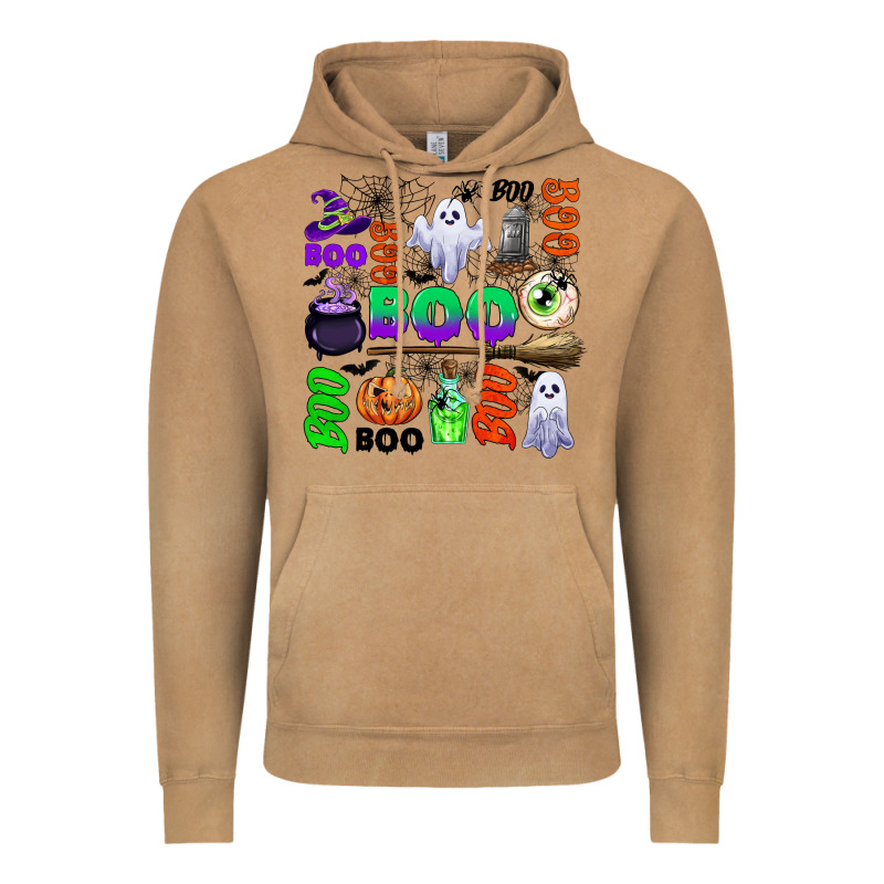 Boo Halloween Vintage Hoodie by CowGirlArtShop | Teevron