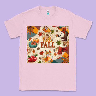 Hello Fall Classic Tee Designed By Texasbilliewilder