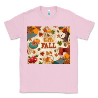 Bubblegum Pink Hello Fall Classic Tee - texasbilliewilder