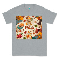 Heather Grey Hello Fall Classic Tee - texasbilliewilder