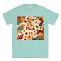 Seafoam Hello Fall Classic Tee - texasbilliewilder