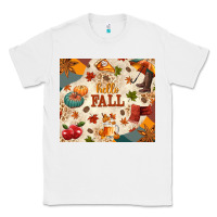 White Hello Fall Classic Tee - texasbilliewilder