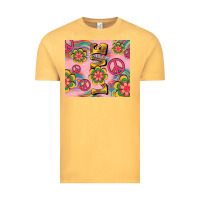 Vintage Mustard peace love hippie daisy Vintage Tee - TumblerDesignByShophia