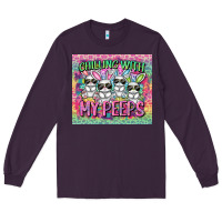 Plum Easter Day Chilling with my peeps Long Sleeve Tee - CowGirlArtShop