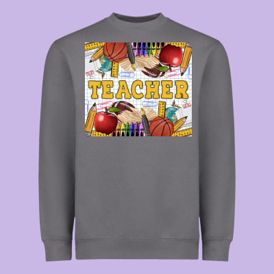 Teacher Heavyweight Sweatshirt Designed By Lillyallendesigns