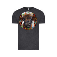Vintage Black Western Christmas Calf Vintage Tee - RanaPortraitStore