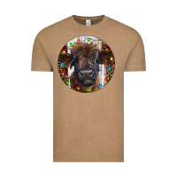 Vintage Coffee Western Christmas Calf Vintage Tee - RanaPortraitStore