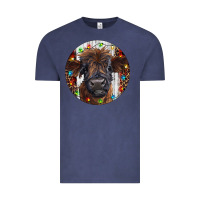 Vintage Denim Western Christmas Calf Vintage Tee - RanaPortraitStore