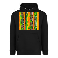 Black st patricks shamrock with cowhide Heavyweight Hoodie - Artiststas