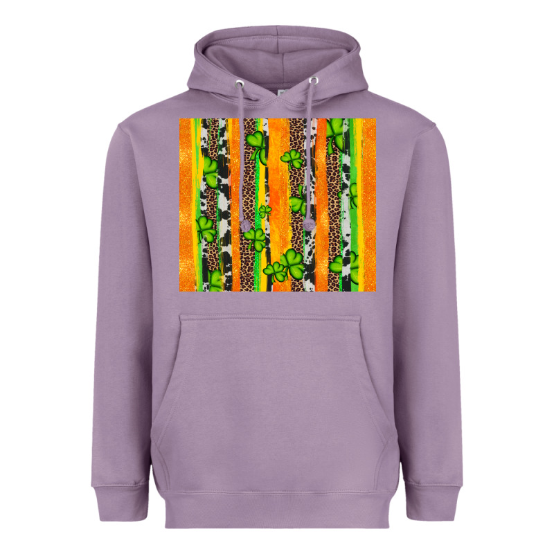 St Patricks Shamrock With Cowhide Heavyweight Hoodie by Artiststas | Teevron