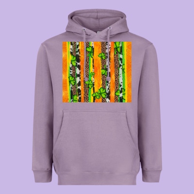 St Patricks Shamrock With Cowhide Heavyweight Hoodie Designed By Artiststas
