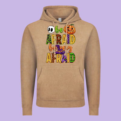 Be Afraid Be Very Afraid Vintage Hoodie Designed By Cowgirlartshop