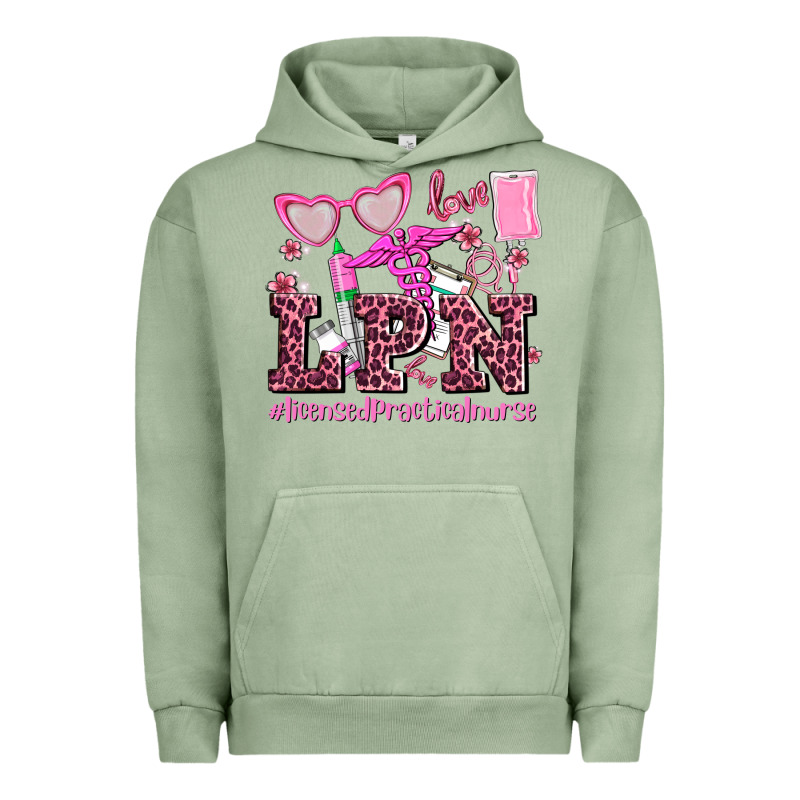 Valentines Day Lpn Licensed Practical Nurse Urban Hoodie by AdoDesignShop | Teevron