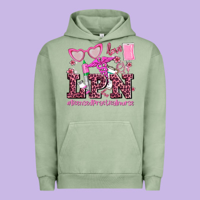 Valentines Day Lpn Licensed Practical Nurse Urban Hoodie Designed By Adodesignshop