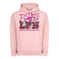 Pigment Salmon valentines day lpn licensed practical nurse Urban Hoodie - AdoDesignShop