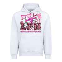 White valentines day lpn licensed practical nurse Urban Hoodie - AdoDesignShop