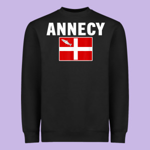 Annecy Flag National France Pride Gift T Shirt Heavyweight Sweatshirt Designed By Minhpixels