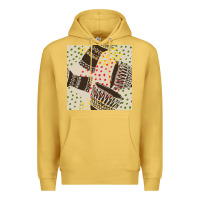 Antique Gold african drum seamless pattern Premium Hoodie - BundleAndBundleShop