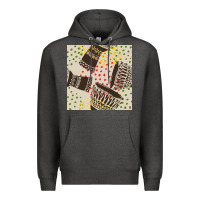 Charcoal Heather african drum seamless pattern Premium Hoodie - BundleAndBundleShop