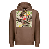 Chestnut african drum seamless pattern Premium Hoodie - BundleAndBundleShop