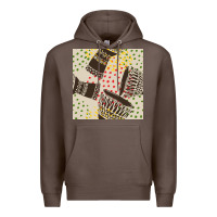 Coffee african drum seamless pattern Premium Hoodie - BundleAndBundleShop