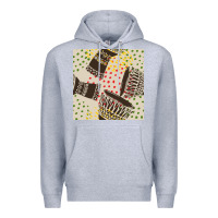 Heather Grey african drum seamless pattern Premium Hoodie - BundleAndBundleShop