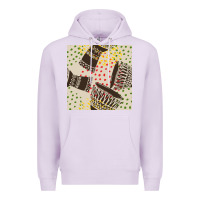 Lilac african drum seamless pattern Premium Hoodie - BundleAndBundleShop