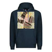 Navy african drum seamless pattern Premium Hoodie - BundleAndBundleShop