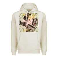 Oatmeal Heather african drum seamless pattern Premium Hoodie - BundleAndBundleShop