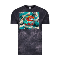 Cloud Black hot mess boy mama with fire Vintage Tee - TumblerDesignByShophia