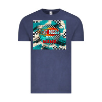 Vintage Denim hot mess boy mama with fire Vintage Tee - TumblerDesignByShophia