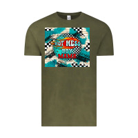 Vintage Olive hot mess boy mama with fire Vintage Tee - TumblerDesignByShophia