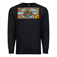 Black bucking bronco aztec shape license plate Premium Sweatshirt - Artiststas