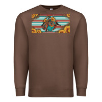 Chestnut bucking bronco aztec shape license plate Premium Sweatshirt - Artiststas
