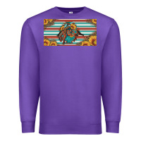 Purple bucking bronco aztec shape license plate Premium Sweatshirt - Artiststas