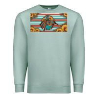Seafoam bucking bronco aztec shape license plate Premium Sweatshirt - Artiststas