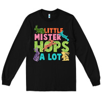 Black Little mister hops a lot Easter Day Long Sleeve Tee - CowGirlArtShop