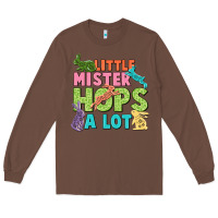 Little Mister Hops A Lot Easter Day Long Sleeve Tee | Teevron
