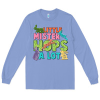Colony Blue Little mister hops a lot Easter Day Long Sleeve Tee - CowGirlArtShop