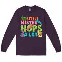 Plum Little mister hops a lot Easter Day Long Sleeve Tee - CowGirlArtShop